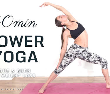 40 Min Power Yoga - Tone & Burn for Weight Loss | Gayatri Yoga
