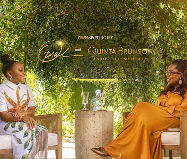 Oprah and Quinta Brunson Abbott Elementary