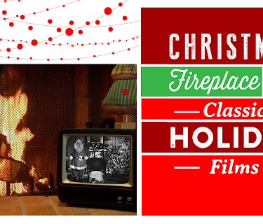 Christmas Fireplace - Yule Log With Classic Holiday Films! (2018)