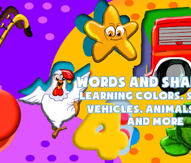 Words and Shadows - Learning Colors, Shapes, Vehicles, Animals, ABC and More