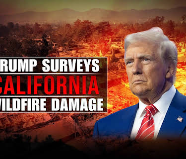 Trump Surveys Ca Wildfire Damage