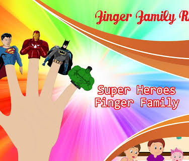 Finger Family Rhymes - Super Heroes Finger Family