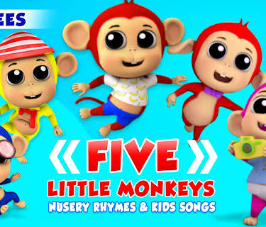 Five Little Monkeys Kids Songs and Nursery Rhymes - Farmees