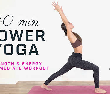 40 Min Power Yoga - Strength & Energy Intermediate Workout - Gayatri Yoga