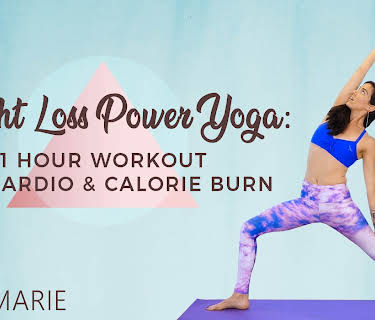 Weight Loss Power Yoga - 1 Hour Workout for Cardio and Calorie Burn with Julia Marie