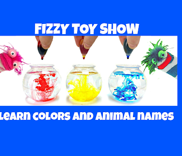 Fizzy and Phoebe Learn Colors With Their Animal Friends - Fizzy Toy Show