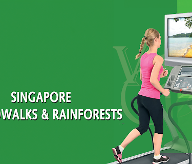 Treadmill Video Singapore Boardwalks for indoor walking, treadmill and cycling workouts