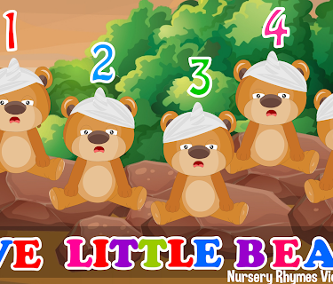 Five Little Bears - Nursery Rhymes Video for Kids