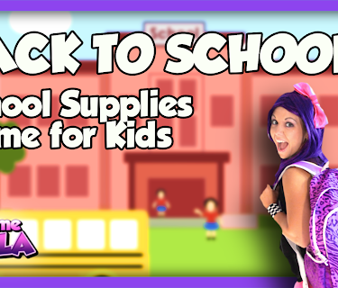 Tea Time with Tayla: Back to School, School Supplies Game for Kids