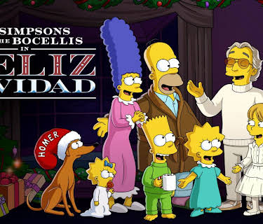 The Simpsons meet the Bocellis in “Feliz Navidad” (2022)