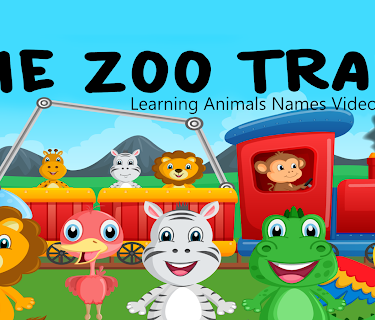 The Zoo Train - Learning Animals Names Video for Kids
