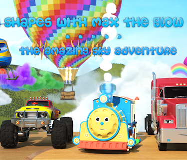 Learn Shapes with Max the Glow Train | The Amazing Sky Adventure