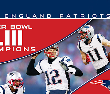 NFL Super Bowl LIII Champions New England Patriots (2019)