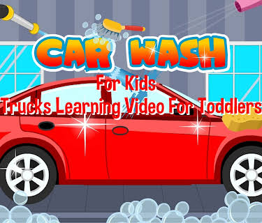Car Wash For Kids - Trucks Learning Video For Toddlers