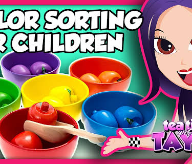 Tea Time with Tayla: Color Sorting for Children