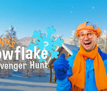 Blippi's Snowflake Scavenger Hunt