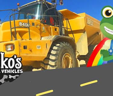 Real Construction Trucks for Children - Gecko's Real Vehicles (2013)