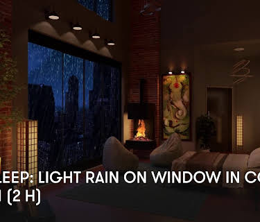 Zen Sleep: Light Rain on Window in Cozy Room (2 H) (2024)