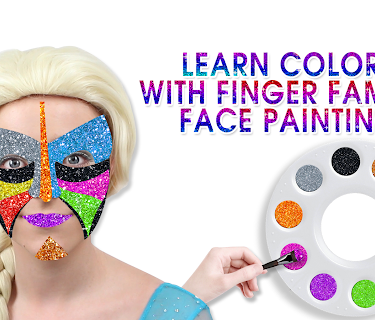 Learn Colors With Finger Family Face Painting