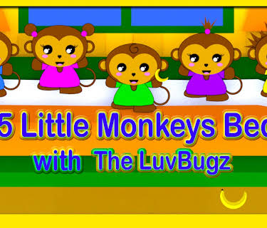 5 Little Monkeys Bed with The LuvBugz