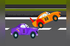 Funny Cars and City Adventures: The Racing Cars and Little Purple Car