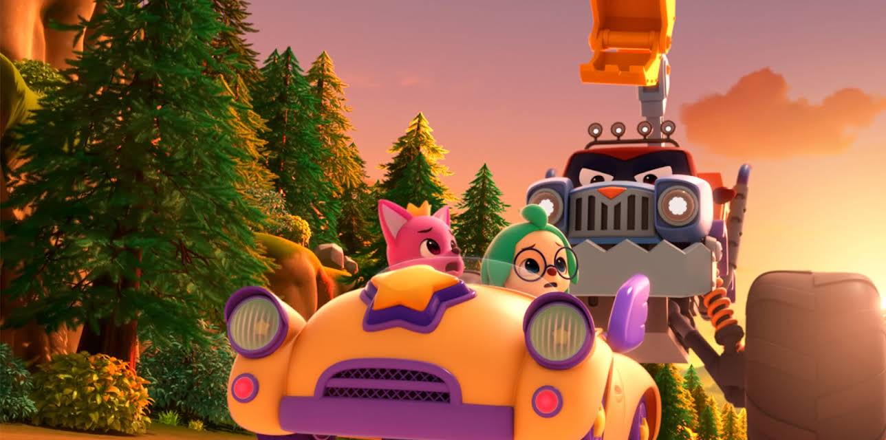 Pinkfong & Hogi Mini-Movie: The Tricky Three Cars (2023)