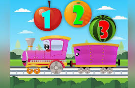 Kids Fun - Learning with Train: Learning numbers - Counting up to five together with Train