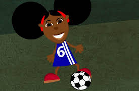 Bino & Fino: Girl Beats Boys at Football