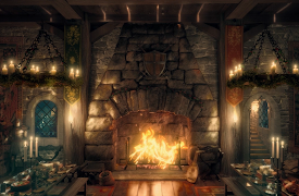 A Very British Yule Log: Medieval Castle (with Ambient Sounds)