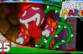 Paper Mario: Battling Lava Piranha in in Mt. Lavalava! | Paper Mario