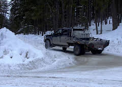 Lastbilschaufförer på småvägar