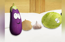 Squishy Kids TV: Ten Veg on the Bed