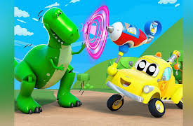 Tom the Tow Truck - InvenTom: Police Car meets Dinosaur / Police Car Shark  / The Robot police car / Baby Avengers rescue mission