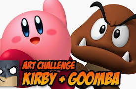 Cartooning Club How to Draw: How to Draw a Kirby-Goomba Mashup Character