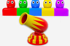 Learn Colors with Eggs: Learning colors with small Eggs - colored cannon