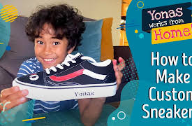Yonas Works from Home!: How to Make Custom Sneakers