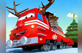 Christmas in Car City: The reindeer train secures a Dangerous Tunnel / The Ice Breaker Train