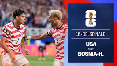02:00: FIFA Fotball-VM 2026: 16-delsfinale, USA–Bosnia-Hercegovina | NRK 1 | 7/2 2026