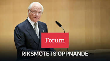 12:40: SVT Forum: Riksmötets öppnande | SVT2 | 9/29 2026