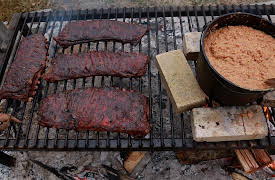 Barbecue: Life of Fire: South Carolina Peach-Glazed Ribs with Rice Middlins