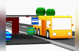 4 Cars: Colored cars construct the passenger bus