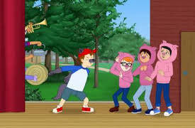 Den magiska skolbussen på nya äventyr: Tre små grisar borta med vinden