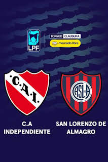 00:05: Liga Argentina. Torneo Clausura (T2026): Independiente - San Lorenzo | M. Liga de Campeones | 9/14 2026