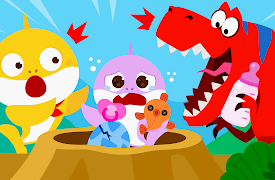 Pinkfong! Baby Shark Babysits: Baby Shark Babysits at a Dinosaur Theme Park