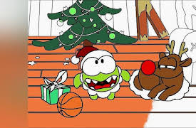 Om Nom Christmas: Color Christmas With Om Nom