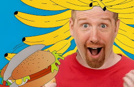 Steve and Maggie - Funny Friends: Watch what you eat, Steve!