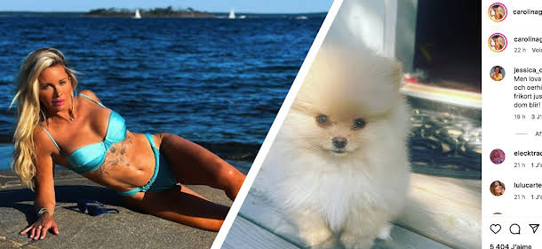 Carolina Gynning ville sälja sin skandalvalp för 25.000 kronor. Sedan ångrade hon sig