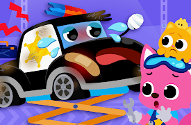 Pinkfong Car Mechanic: Zombie Police Car is Broken!