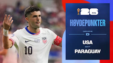 08:50: Fotball-VM 2026 Høydepunkter: USA–Paraguay | NRK 1 | 6/13 2026