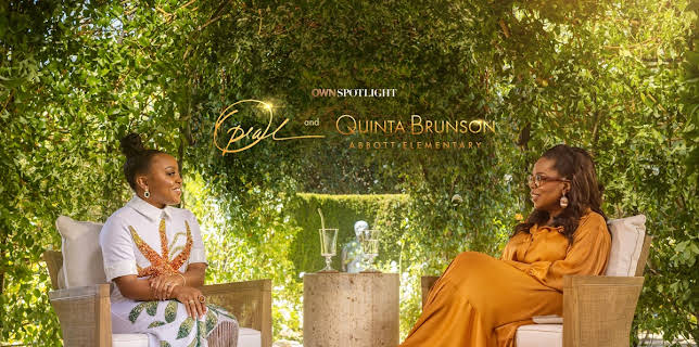 Oprah and Quinta Brunson Abbott Elementary